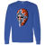 Edmonton Oilers NHL Gary Edwards Goalie Mask Long Sleeve Shirt color Royal Blue