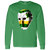 Minnesota North Stars NHL Gilles Meloche Goalie Mask Long Sleeve Shirt color Irish Green