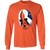 Edmonton Oilers NHL Grant Fuhr Goalie Mask Long Sleeve Shirt color Orange