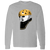 Pittsburgh Penguins NHL MIchel Dion Goalie Mask Long Sleeve Shirt color Sport Grey