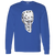 St. Louis Blues NHL Mike Liut Goalie Mask Long Sleeve Shirt color Royal Blue