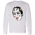 Chicago Blackhawks NHL Murray Bannerman Goalie Mask Long Sleeve Shirt color White
