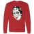 Chicago Blackhawks NHL Murray Bannerman Goalie Mask Long Sleeve Shirt color Red