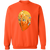 Philadelphia Blazers WHA Bernie Parent Goalie Mask Sweatshirt Crewneck Pullover color Orange