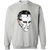New York Rangers NHL Ed Giacomin Goalie Mask Sweatshirt Crewneck Pullover color Sport Grey