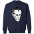 New York Rangers NHL Ed Giacomin Goalie Mask Sweatshirt Crewneck Pullover color Navy