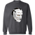 Boston Goalie Mask Sweatshirt Crewneck Pullover color Dark Heather