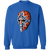 Edmonton Oilers NHL Gary Edwards Goalie Mask Sweatshirt Crewneck Pullover color Royal Blue