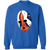 Edmonton Oilers NHL Grant Fuhr Goalie Mask Sweatshirt Crewneck Pullover color Royal Blue