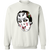 Chicago Blackhawks NHL Murray Bannerman Goalie Mask Sweatshirt Crewneck Pullover Classic color White