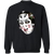 Chicago Blackhawks NHL Murray Bannerman Goalie Mask Sweatshirt Crewneck Pullover Classic color Black