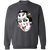 Chicago Blackhawks NHL Murray Bannerman Goalie Mask Sweatshirt Crewneck Pullover Classic color Dark Heather