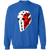 Montreal Canadiens NHL Richard Sevigny Goalie Mask Sweatshirt Crewneck Pullover color Royal Blue