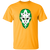 Minnesota North Stars NHL Gary Edwards Goalie Mask T-shirt color Gold