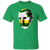 Minnesota North Stars NHL Goalie Mask T-shirt color Irish Green