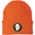 Philadelphia Flyers NHL Bernie Parent NHL Goalie Mask Knit Beanie Cap color Neon Orange