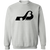 Baltimore Blades crewneck pullover sweatshirt featuring vintage WHA Hockey team logo in sport grey