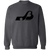 Baltimore Blades crewneck pullover sweatshirt featuring vintage WHA Hockey team logo in dark heather