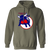 Birmingham Bulls WHA Hockey Hoodie Pullover in Military Green