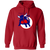 Birmingham Bulls WHA Hockey Hoodie Pullover in Red