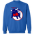 Birmingham Bulls WHA Hockey Sweatshirt Crewneck Pullover in royal blue