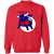 Birmingham Bulls WHA Hockey Sweatshirt Crewneck Pullover in red