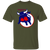 Birmingham Bulls WHA Hockey Short Sleeve T-shirt in Military Green