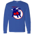 Birmingham Bulls WHA Hockey Long Sleeve Shirt in Royal Blue
