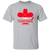 Calgary Cowboys WHA Hockey Short Sleeve T-shirt in Sport Grey