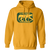 Chicago Cougars WHA Hockey Hoodie Pullover in Gold
