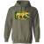 Chicago Cougars WHA Hockey Hoodie Pullover in Military Green
