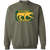 Chicago Cougars WHA Hockey Sweatshirt Crewneck Pullover in military green