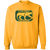 Chicago Cougars WHA Hockey Sweatshirt Crewneck Pullover in gold