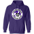Cleveland Crusaders WHA Hockey Hoodie Pullover in Purple