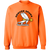 Denver Spurs WHA Hockey Sweatshirt Crewneck Pullover in safety orange