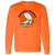 Denver Spurs WHA Hockey Long Sleeve Shirt in Safety Orange