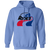 Indianapolis Racers WHA Hockey Hoodie Pullover in Carolina Blue