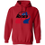 Indianapolis Racers WHA Hockey Hoodie Pullover in Red