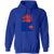 Jersey Knights WHA Hockey Hoodie Pullover in Royal Blue