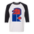 Jersey Knights WHA Hockey Raglan Shirt  3/4 Sleeve in White/Black