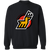 Michigan Stags WHA Hockey Sweatshirt Crewneck Pullover in black