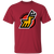 Michigan Stags WHA Hockey Short Sleeve Tee Shirt in Cardinal Red