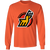 Michigan Stags WHA Hockey Long Sleeve Shirt in Orange