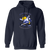 Minnesota Fighting Saints WHA Hockey Hoodie Pullover in Navy