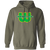 New England Whalers WHA Hockey Hoodie Pullover in Military Green