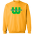 New England Whalers WHA Hockey Sweatshirt Crewneck Pullover in Irish Gold