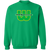 New England Whalers WHA Hockey Sweatshirt Crewneck Pullover in Irish Green