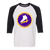 New York Golden Blades WHA Hockey Raglan Shirt  3/4 Sleeve in White/Black
