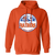 New York Raiders WHA Hockey Hoodie Pullover in Orange