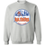 New York Raiders WHA Hockey Sweatshirt Crewneck Pullover in sport grey